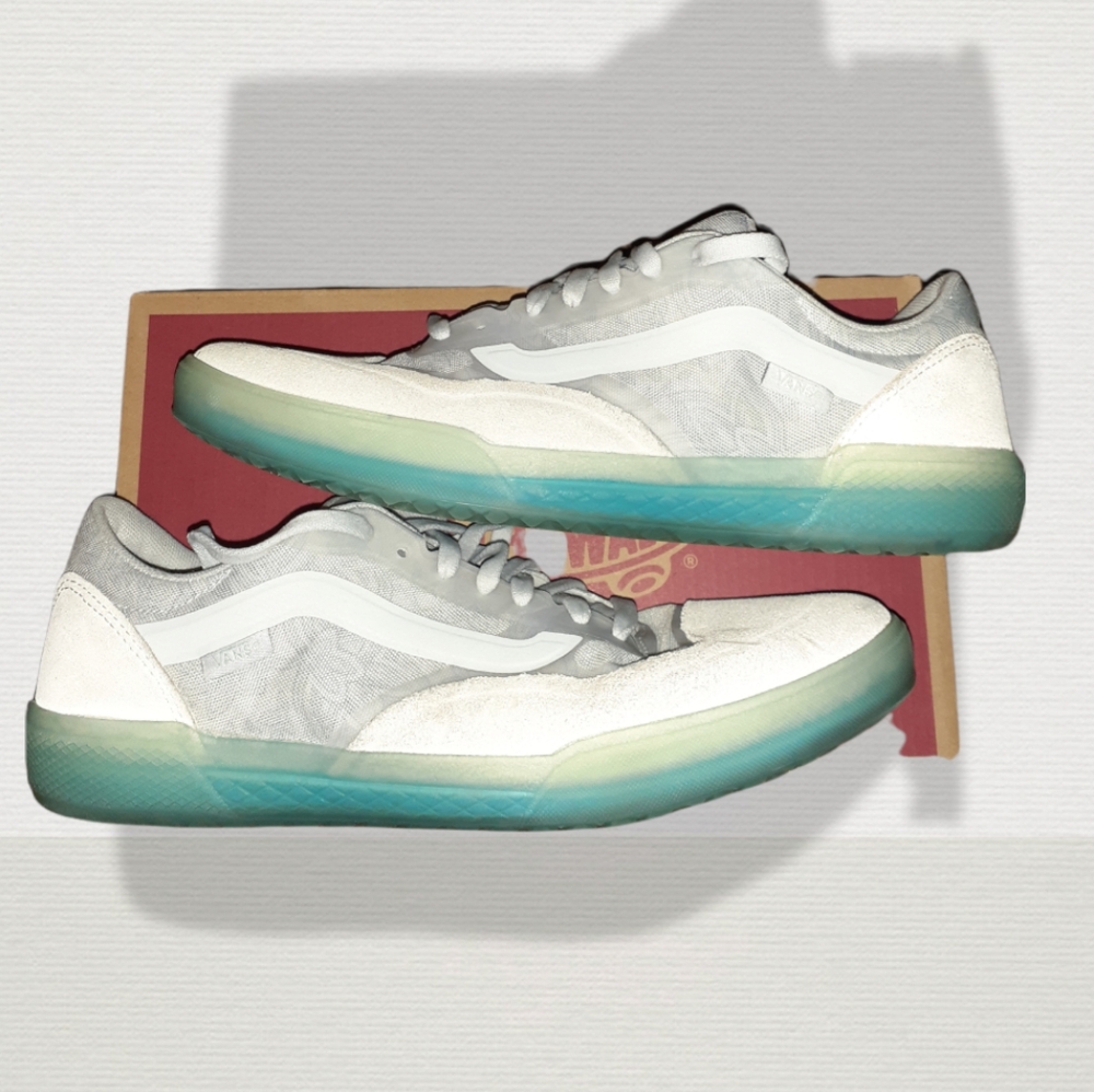 Vans Gray & Jade Green Shoes Size 8